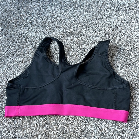 Nike Pro Black Racerback Athletic Bra Large - Picture 2 of 2